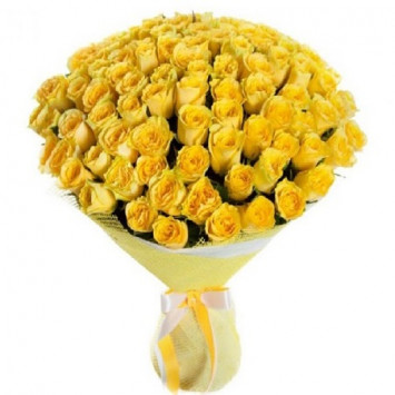 75 жовтих троянд Код-6314