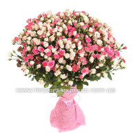 Букет кустовых роз Код-2360