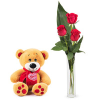 Bear with roses Code-423